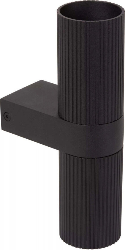 Clubs vegglampe opp/ned lys - Svart