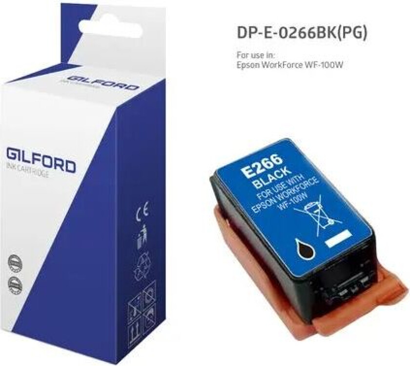Blekk Svart 266 - Wf-100w - C13t26614010