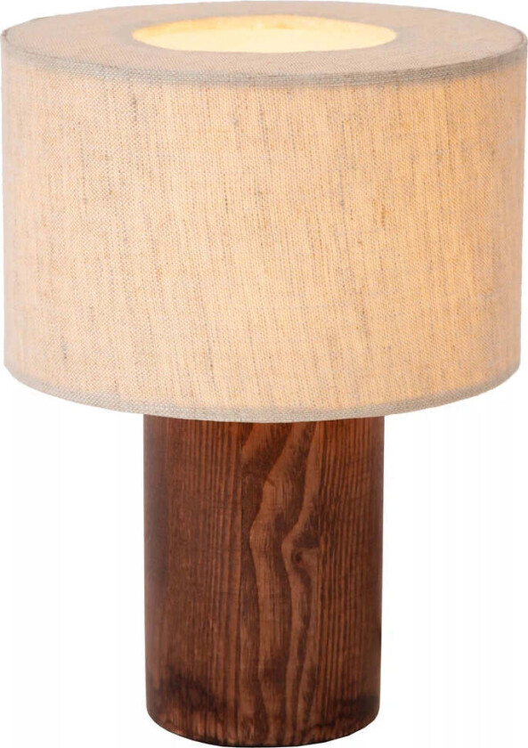 Tachina bordlampe 20,5 cm - Tre / Natur