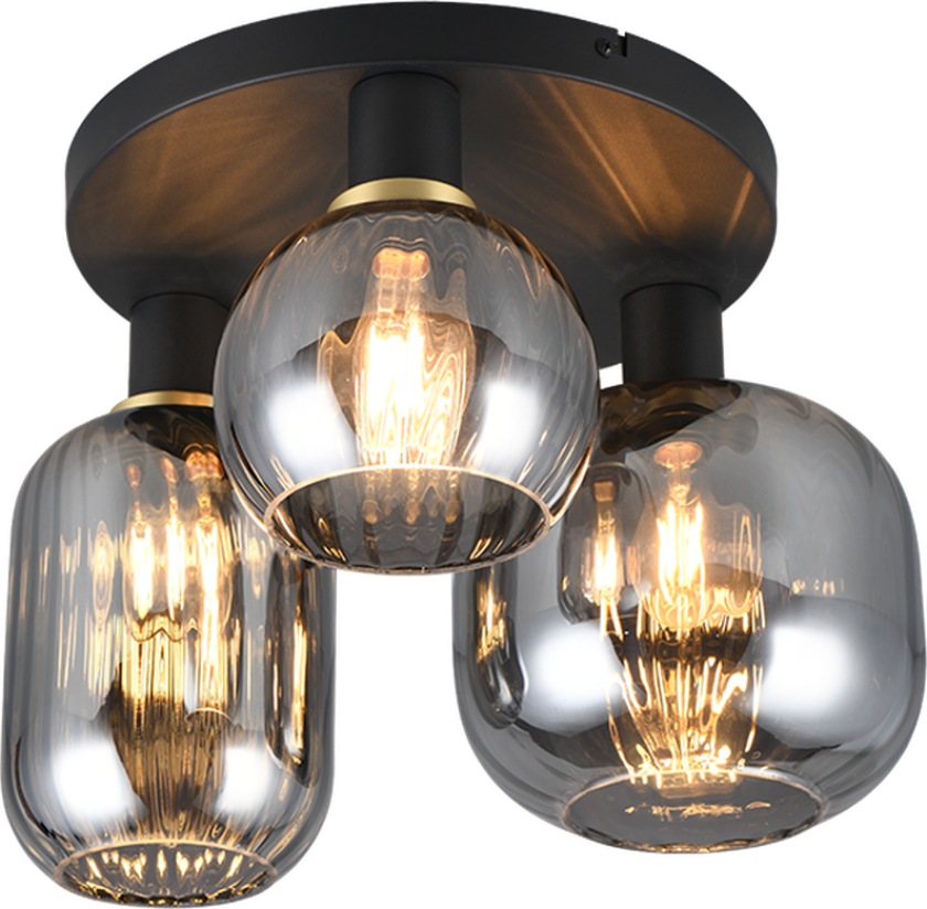 Diva taklampe 3-lys - Svart