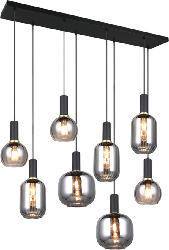 Diva takpendel 8-lys - Svart