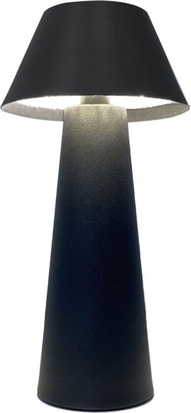 Max bordlampe oppladbar IP44, Svart