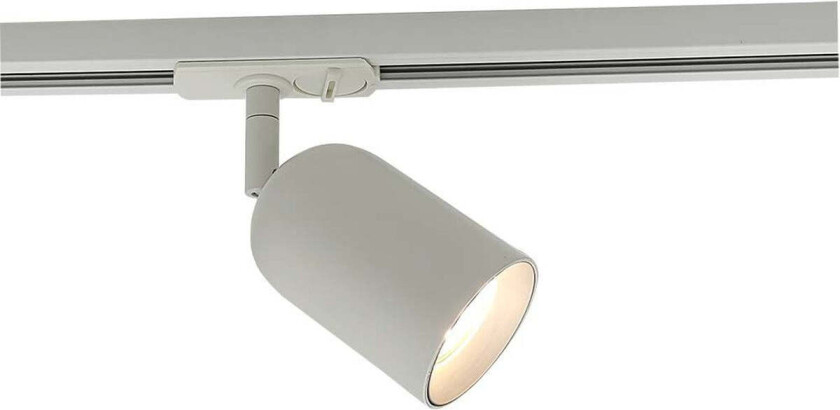 Trackline Keno enkel spot for skinne - Hvit