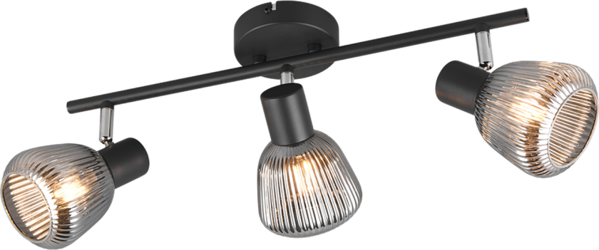 Tarifa taklampe 3-lys - Svart