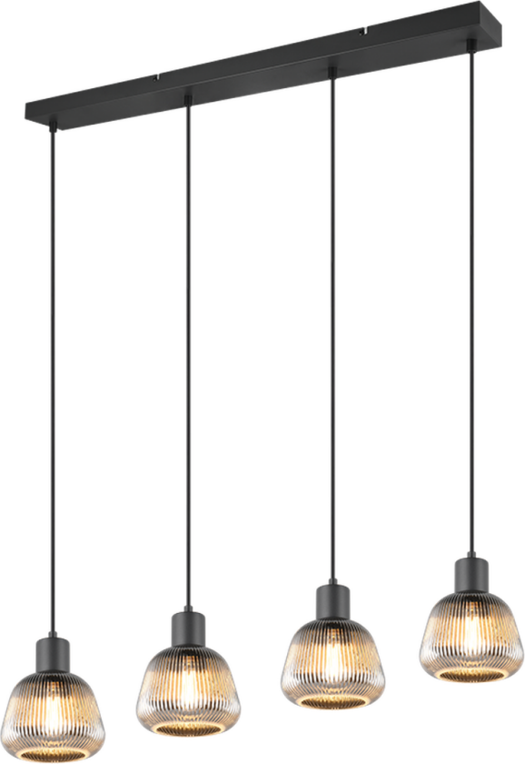 Tarifa takpendel 4-lys - Svart