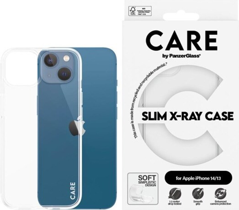 Fashionable Case Transparent X-Ray Soft Basic iPhone 14 | 13