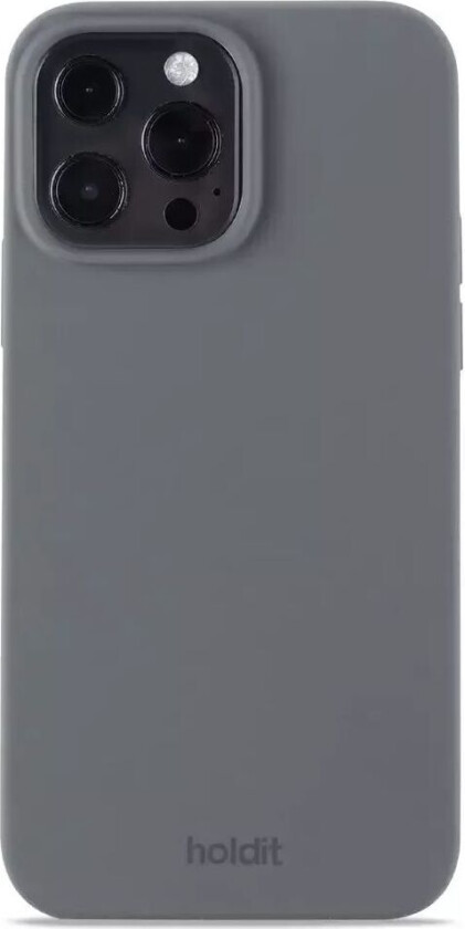 Holdit iPhone 13 Pro Max Soft Touch Silikon Deksel - Space Gray