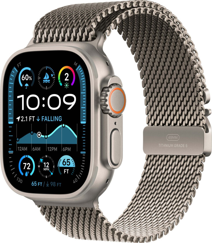 Watch Ultra 2 49mm GPS+CEL (Natural Titanium/Natural Titanium Milanese Loop) M