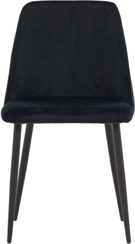 Bilde av Night spisestuestoler velour svart.