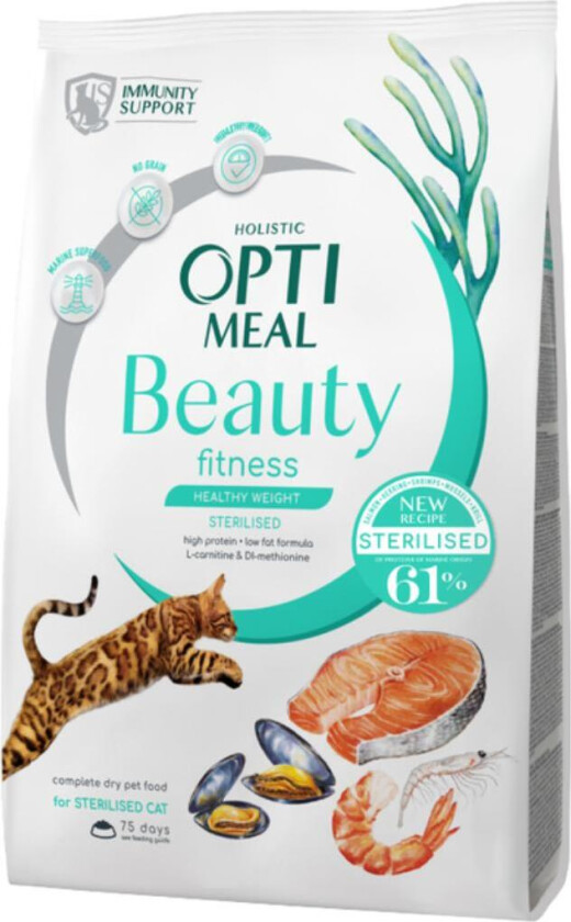 OPTIMEAL HEALTHY WEIGHT NO GRAIN STERILISED CATS 4 KG