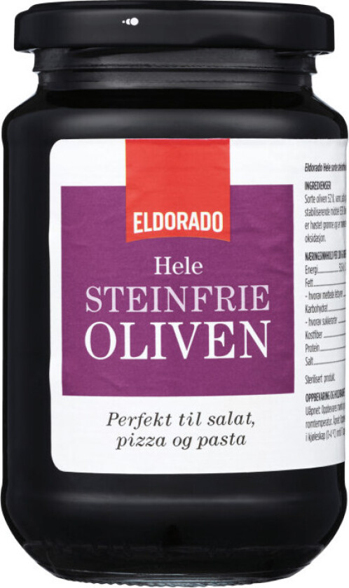 Oliven Sort u/Sten 330g