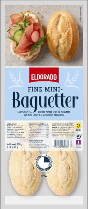 Minibaguett Grove Fullkorn m/Linfrø 300g