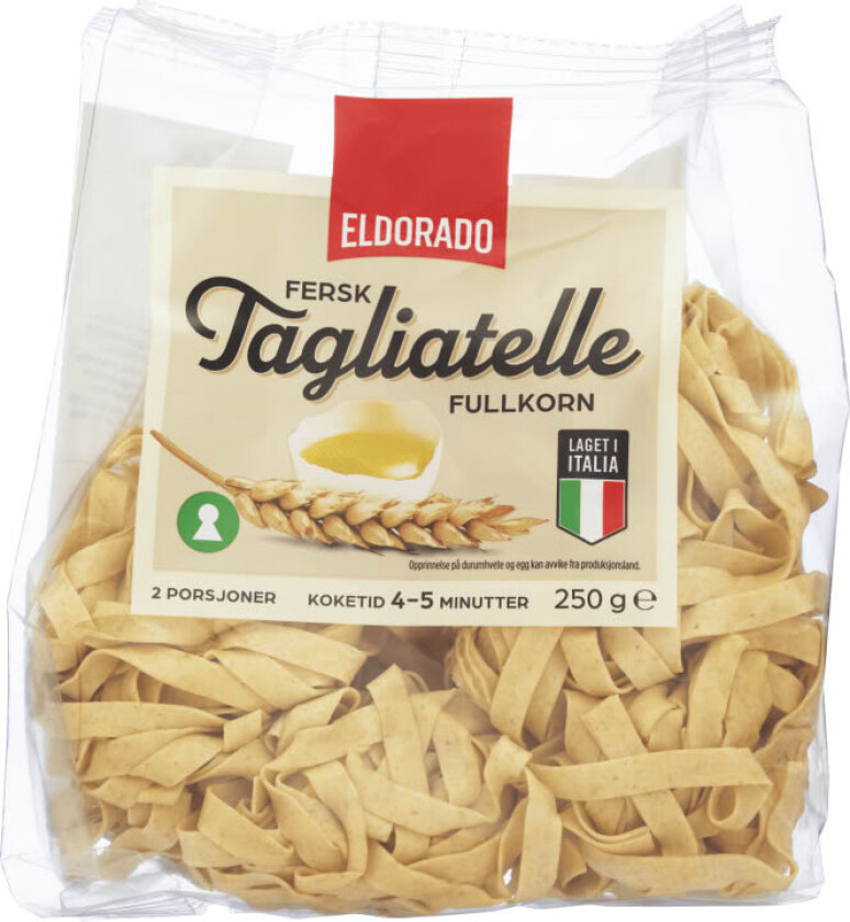 Tagliatelle Fullkorn Fersk 250g