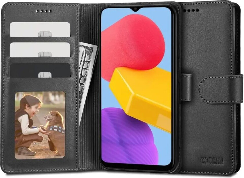 Tech-Protect Samsung Galaxy M13 Tech-Protect Flip Deksel med Lommebok - Svart