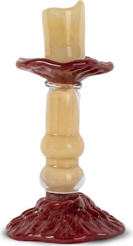 Lara lysestake S 22 cm Beige