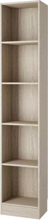 Base hylle A 4 hyller eik struktur dekor.