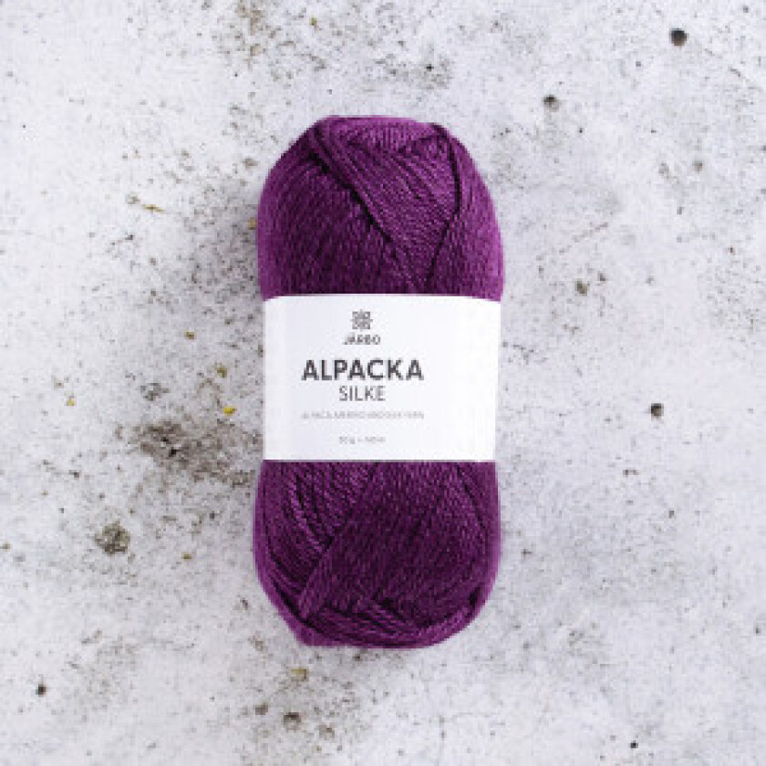 Järbo Alpaca Silk Garn 524 Plum Noir