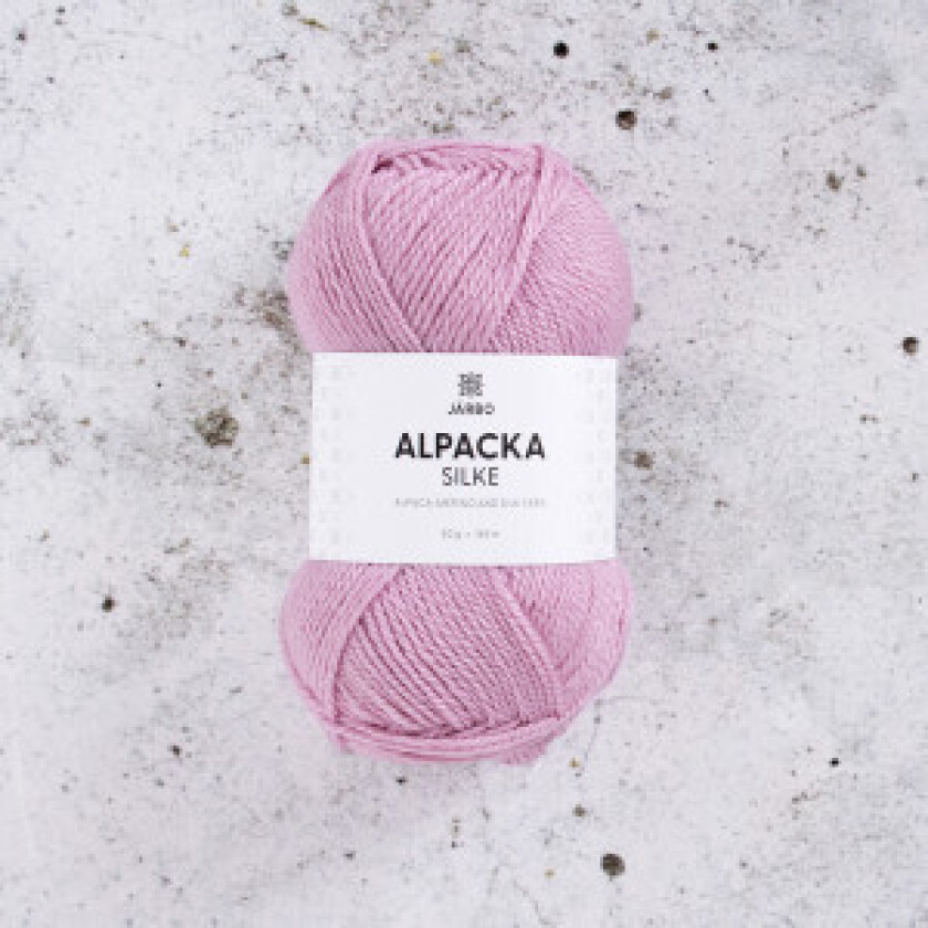 Järbo Alpaca Silk Garn 523 Rosa Blomsterblader