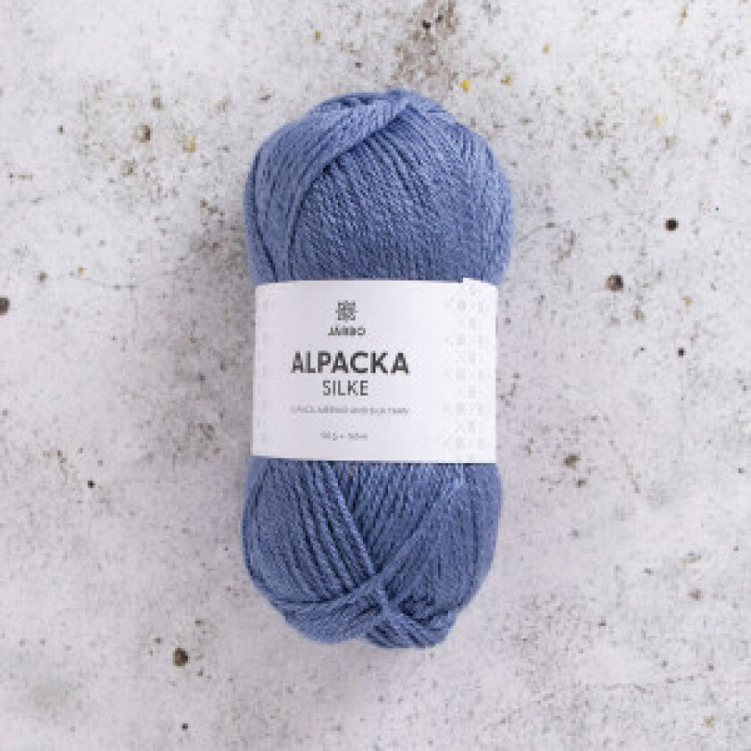 Järbo Alpaca Silk Garn 519 Blå Skifer