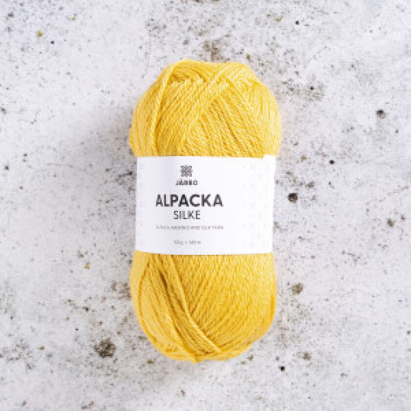 Järbo Alpaca Silk Garn 516 Gul Primula