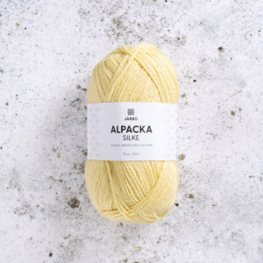 Järbo Alpaca Silk Garn 515 Gul Solstråle