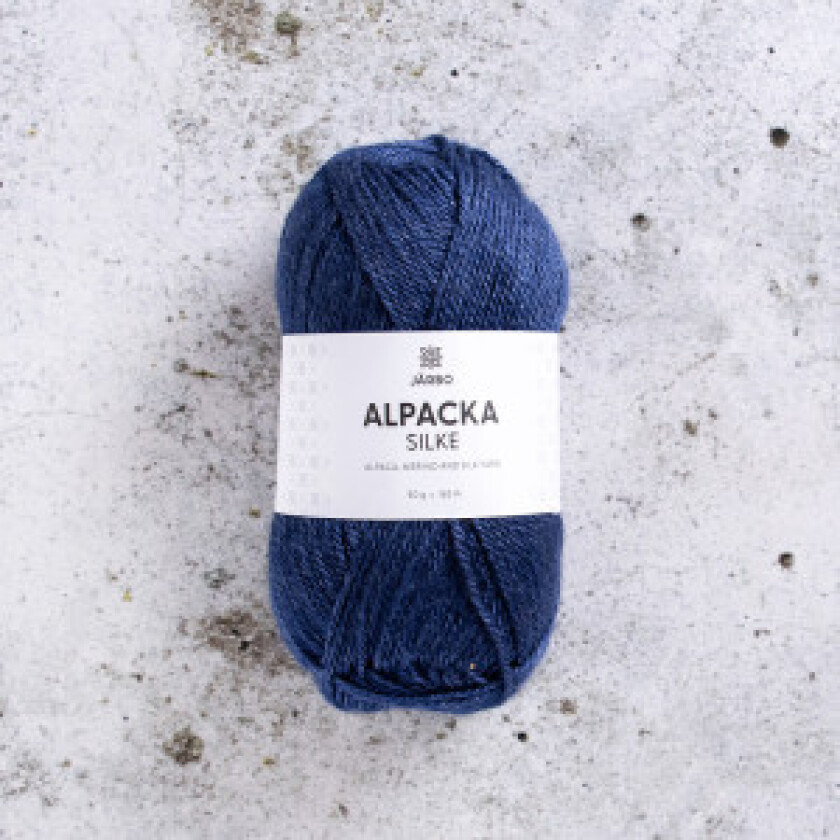 Järbo Alpaca Silk Garn 510 Blå Pilot