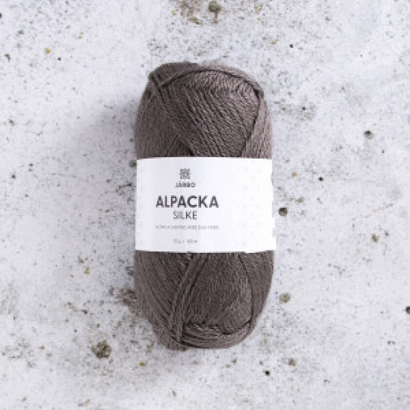 Järbo Alpaca Silk Garn 503 Grå Sobel