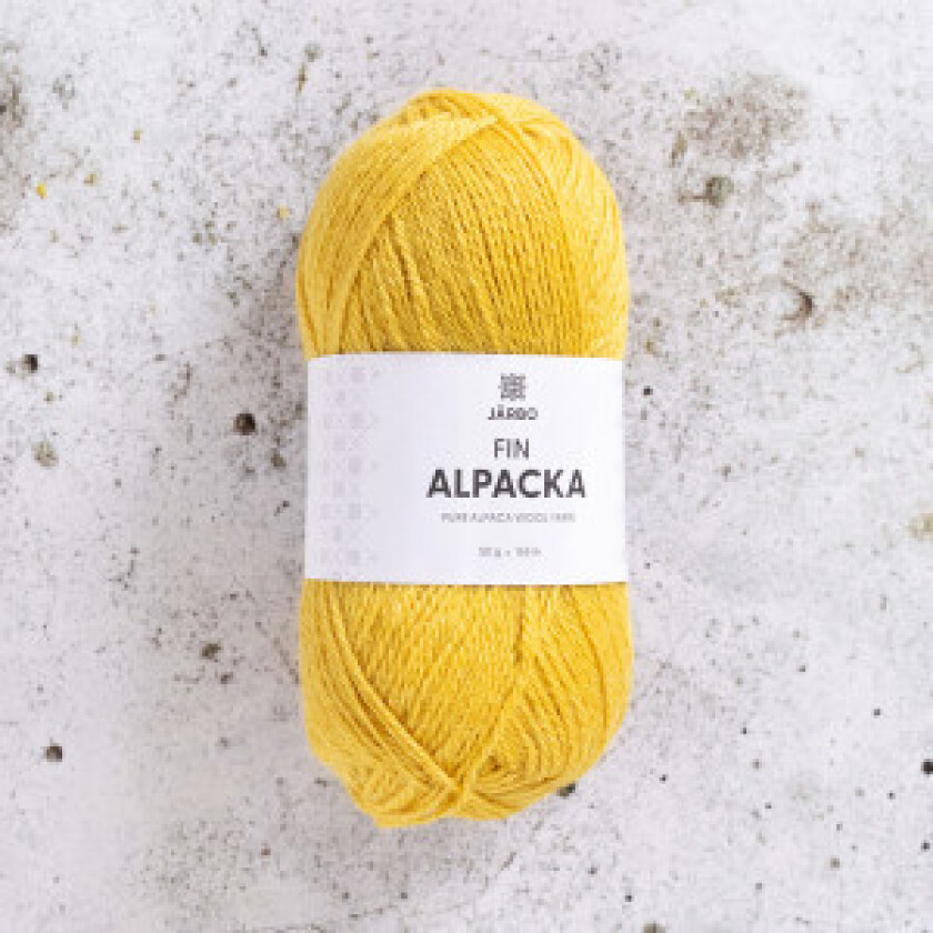 Järbo Fine Alpaca Garn 168 Gul Primula