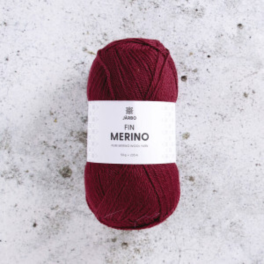 Svarta Fåret Fine Merino Garn 324 Red Wine