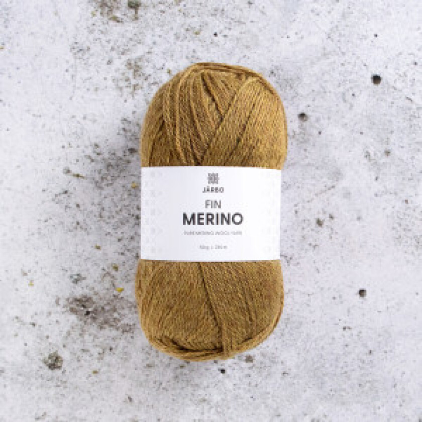 Svarta Fåret Fine Merino Garn 323 Brun Tobakk