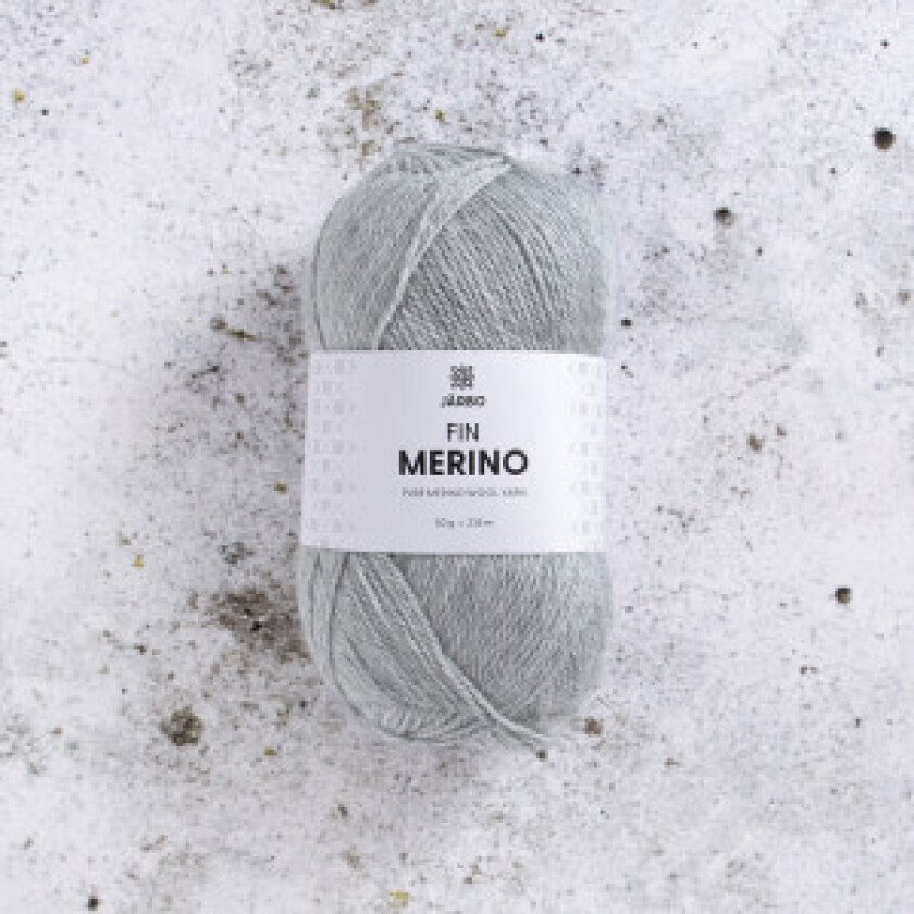 Svarta Fåret Fine Merino Garn 302 Grå Nimbus