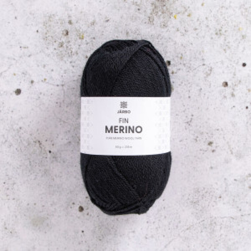 Svarta Fåret Fine Merino Garn 301 Svarta Fåret