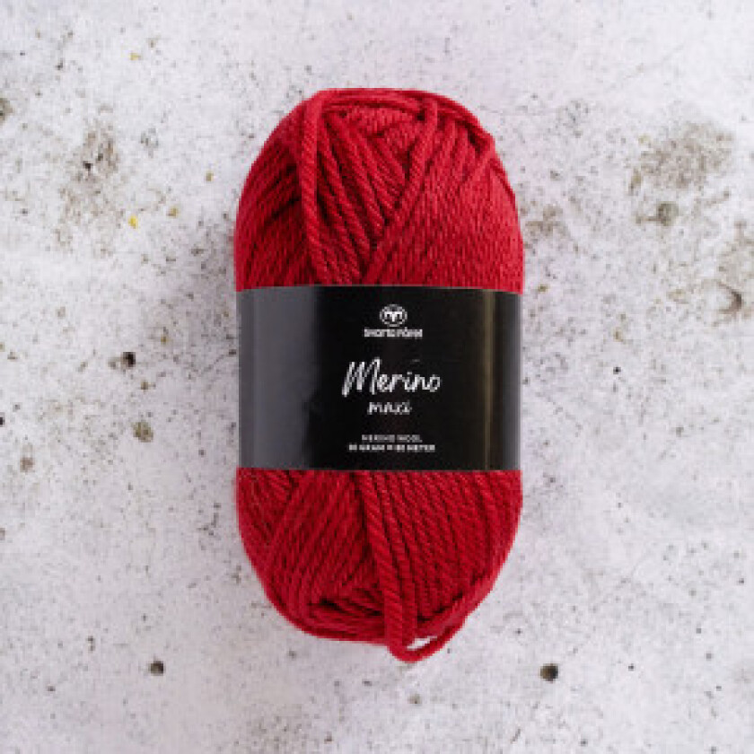 Svarta Fåret Merino Maxi Garn 521 Ruby Rapture