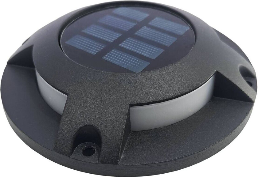 Prios LED solcelle-gulvspot Selius, mørk grå, IP67