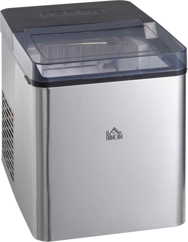 Selvrensende Isbitmaskin 15 Kg/24T 1,6 L Isbitmaskin Med 2,1 L Vanntankskje Og Kurv 2 Valgbare Isbitstørrelser