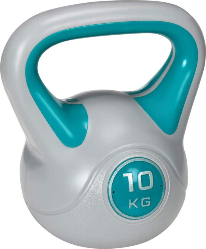 Kettlebell 10 Kg Gulvvennlig Kettlebell For Styrketrening Og Kondisjon, Blå