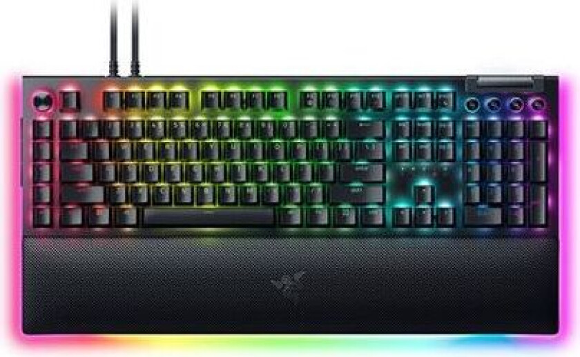 Mechanical Gaming Keyboard BlackWidow V4 Pro Gaming Keyboard RGB LED light NORD Wired Black Numeric keypad Yellow Switches