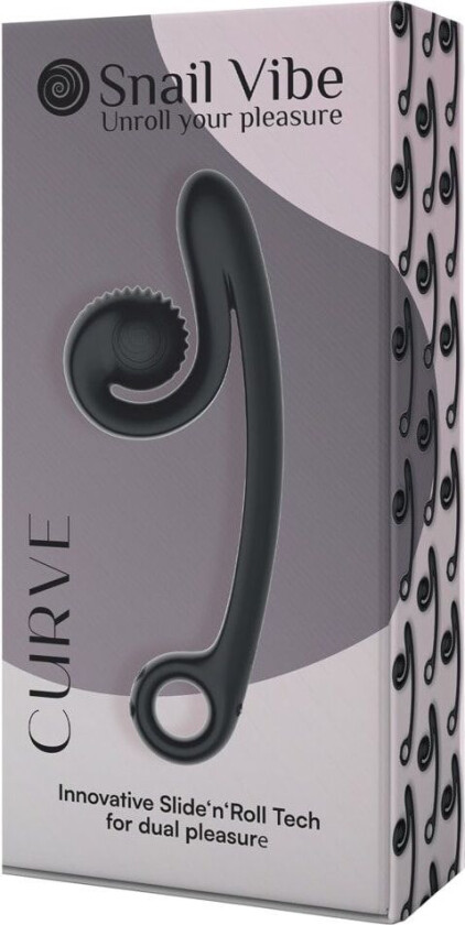 Curve Oppladbar Dual Stimulator - Svart