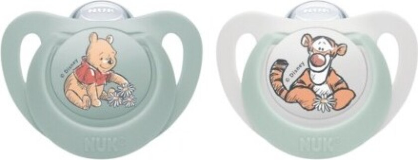 Nuk Smokk, Disney, Str. 1 (0-6 Md.), Anatomisk, Silikon 2-pk