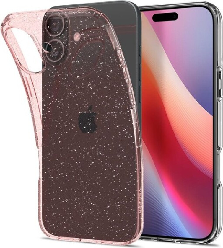 Liquid Crystal Glitter Rose Quartz - iPhon