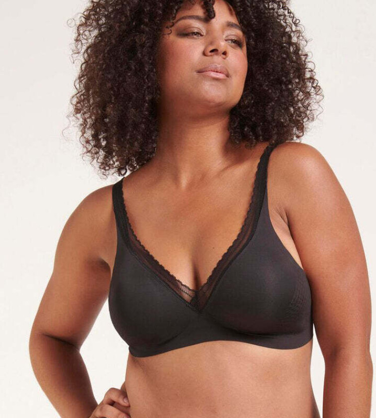 Body Adapt Twist BH uten spiler, svart, Størrelse: XL, Kvinner
