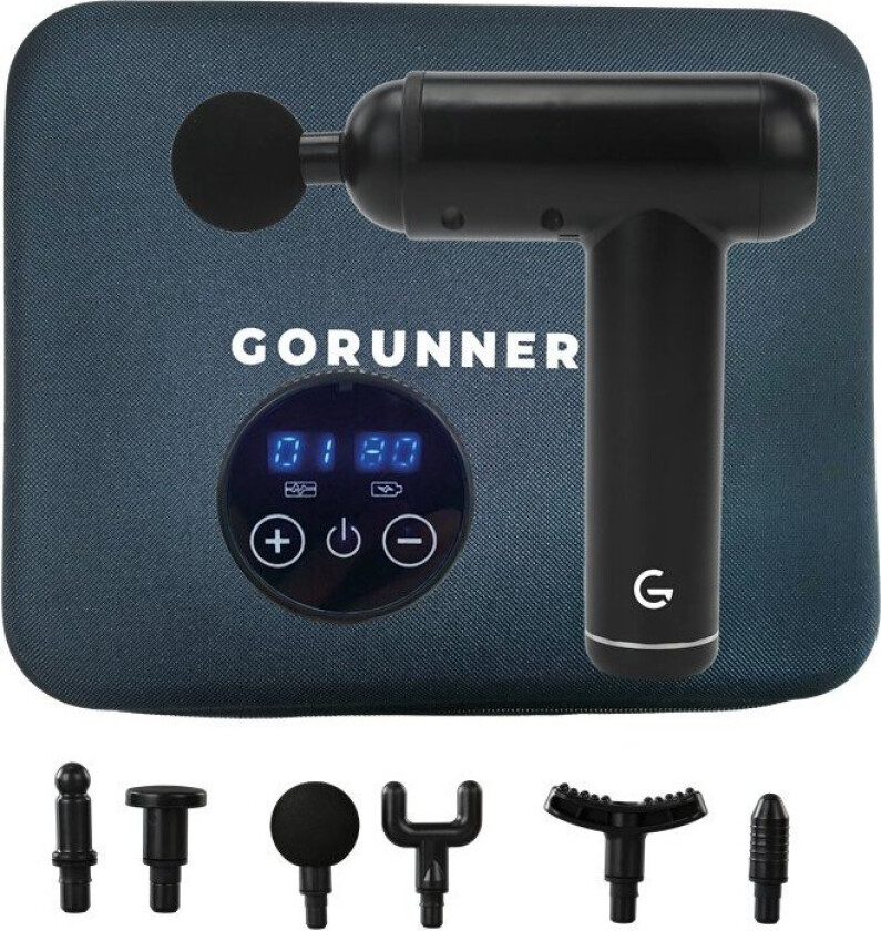 GoRunner Massasjepistol 2.0 m/Tilbehør