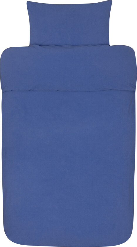 Høie Of Scandinavia Sengetøy 140x200 cm - Ensfarget Ultramarine sengesett - Høie sengesett i 100% steinvasket bomull