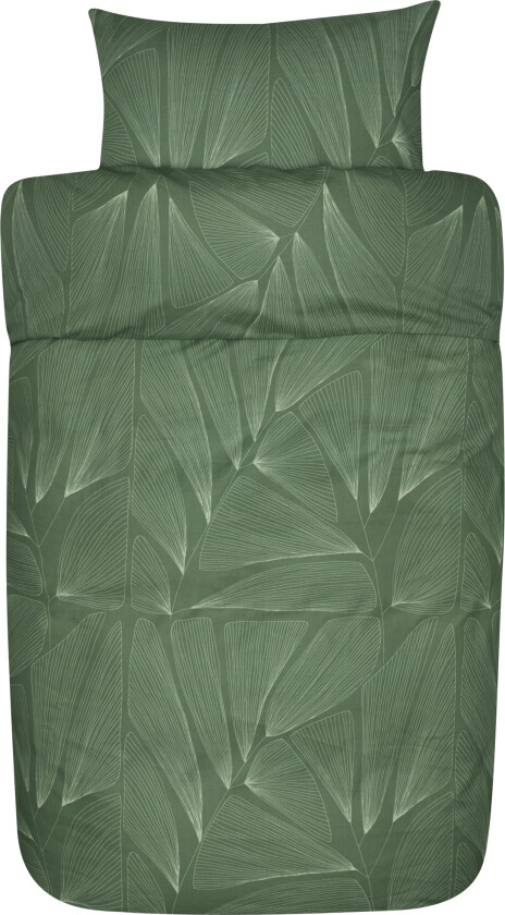 Høie Of Scandinavia Høie sengetøy - 140x200 cm - Anine green - 100% ekstra fin bomull sengesett