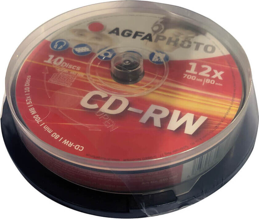 Agfa Cd-Rw 10-Pack Cakebox