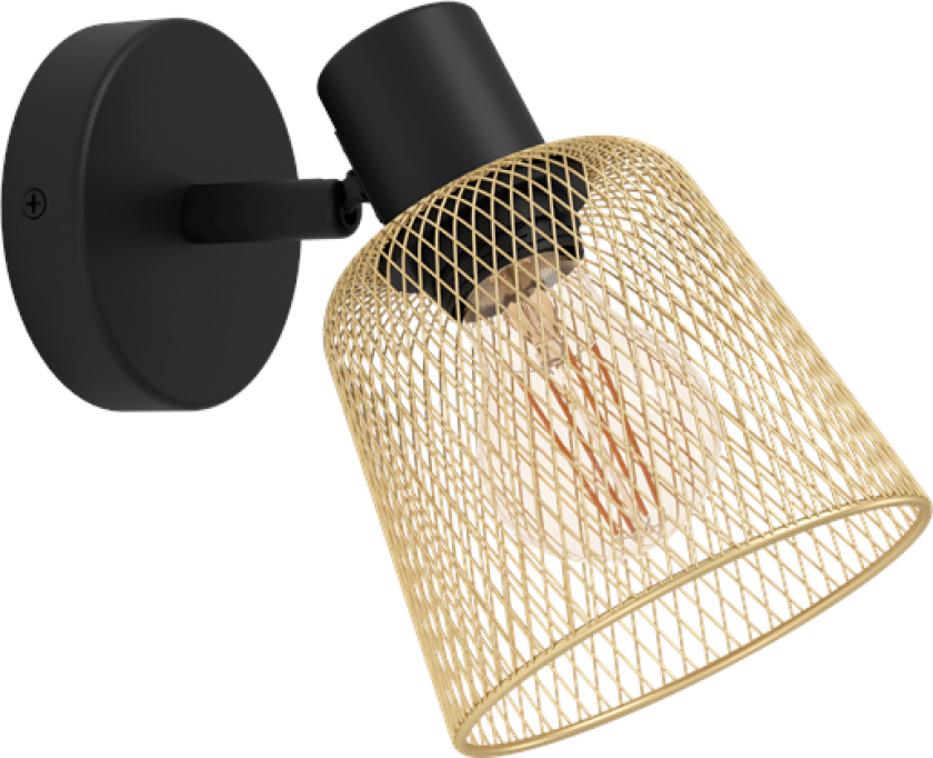 COSLADA VÆG E27 SORT MESSING