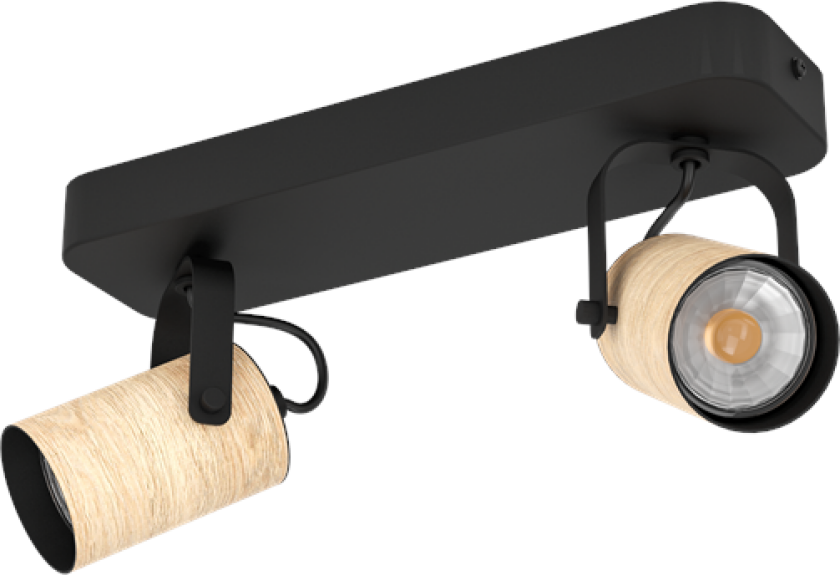 CAYUCA SPOT GU10 2X250LM SORT/BRUN