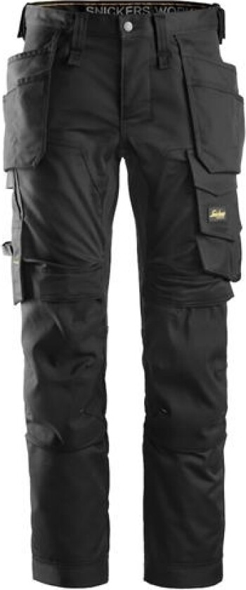 Stretch Arbejdsbukser M. Hængelommer 6241 Sort Str. 64