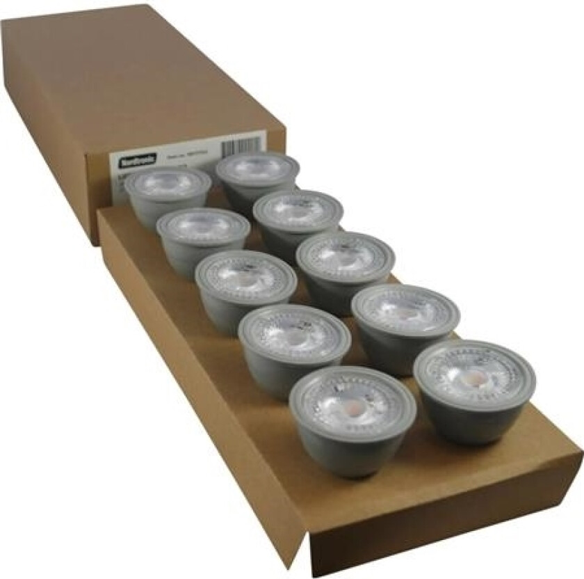 Led Lyskilde Gu10 4,8w, 3000k, 400 Lumen, Dæmpbr (10 Stk. Pakke)