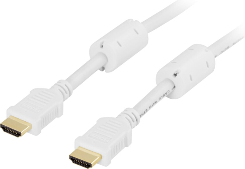 Hdmi-1010a - Hdmi-Kabel Med Ethernet - Hdmi Hann Til Hdmi Hann - 1 M - Hvit